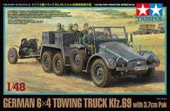 Tamiya 1/48 German 6x4 Towing Truck Kfz.69 - w/3.7cm Pak | 32580