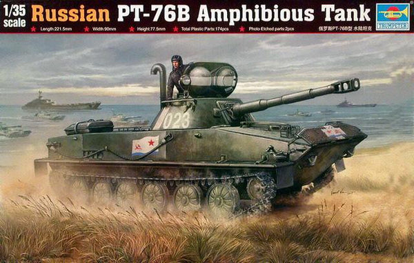 Trumpeter 1/35 Russian PT-76B Amphibious Tank | TRUM00381