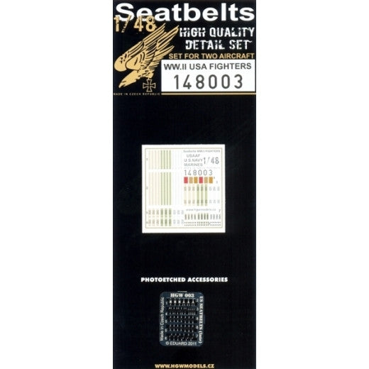 HGW 1/48 WWII US Fighters - Seatbelts | 148003