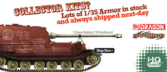 Biggest collection of Dragon 1/35 Armor model kits in stock.